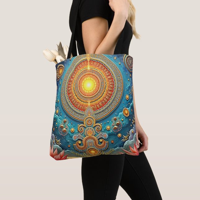 Bolsa Tote Mandala Art Espiritual (Close Up)