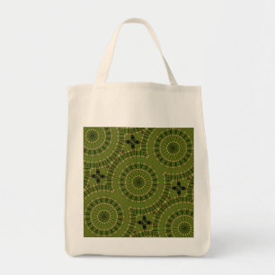 Bolsa Tote Mandala da Roda Verde / Grünes Rad Mandala