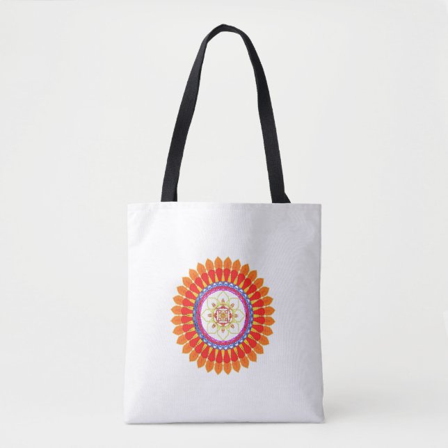 Bolsa Tote Mandala de Euforia Rítmica  (Frente)