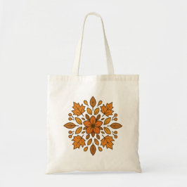 Bolsa Tote Mandala de flores de outono