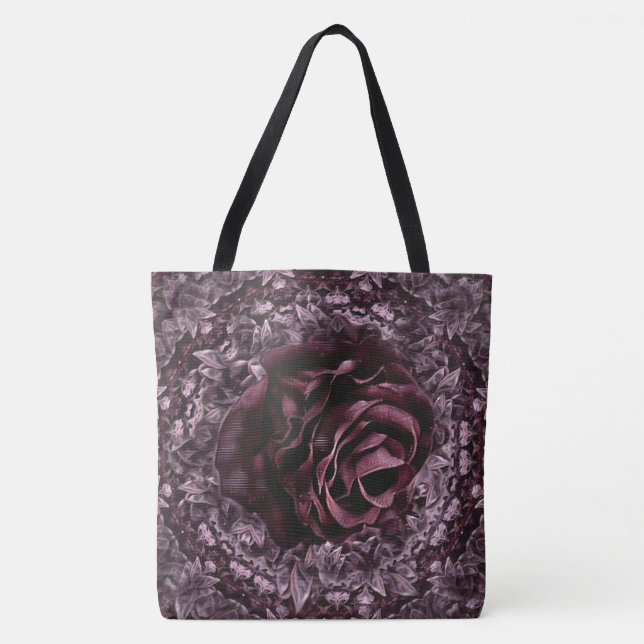 Bolsa Tote Mandala de Rosa  (Frente)