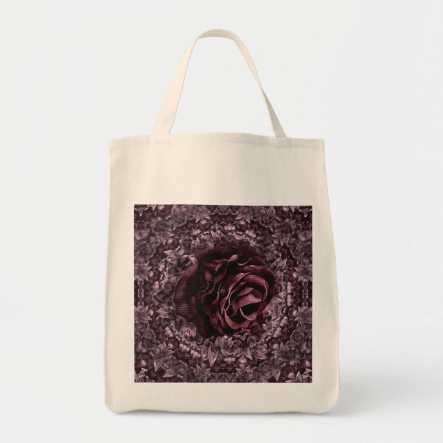 Bolsa Tote Mandala de Rosa  (Frente)
