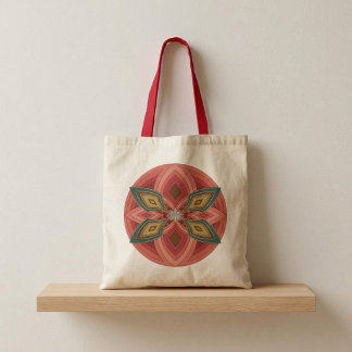 Bolsa Tote Mandala Flor de Borboleta 
