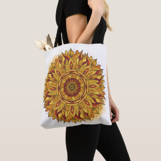Bolsa Tote Mandala Floral Solar