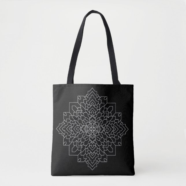 Bolsa Tote Mandala geométrica #7 (Frente)