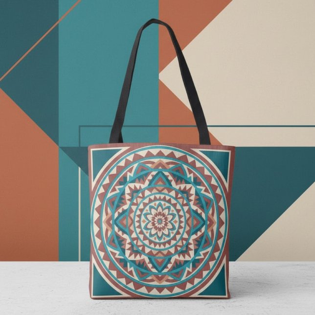 Bolsa Tote Mandala Moderno do Sudoeste  (Criador carregado)