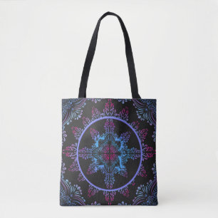 Bolsa Tote Mandala Night Flower
