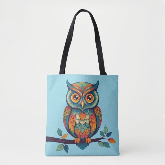 Bolsa Tote Mandala Owl (Frente)