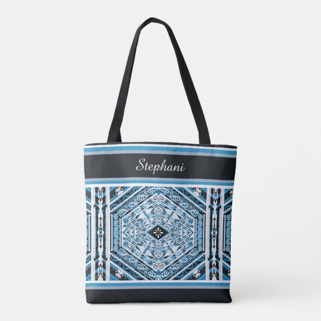 Bolsa Tote Mandala Tribal Novo (Verso)