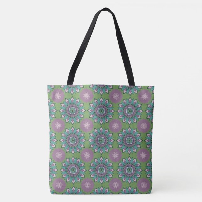 Bolsa Tote Mandalala do Prado de Primavera (Frente)