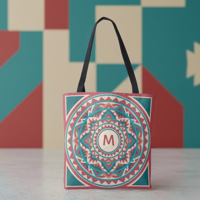 Bolsa Tote Mandalas Modernos do Sudoeste (Criador carregado)