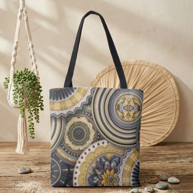 Bolsa Tote Mandalas Vintage (Criador carregado)