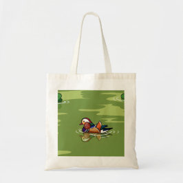 Bolsa Tote Mandarin Duck up close tote bag
