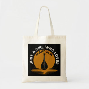 Bolsa Tote Mandolin Lover Player apenas uma garota que ama Bl