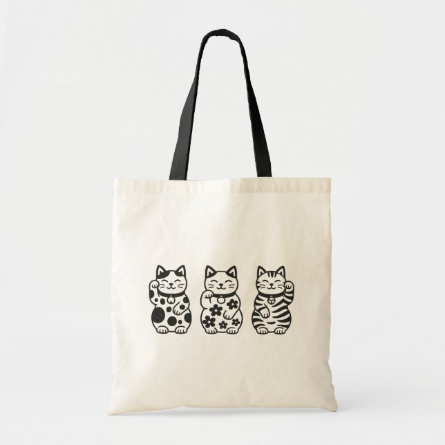 Bolsa Tote Maneki Neko (Frente)
