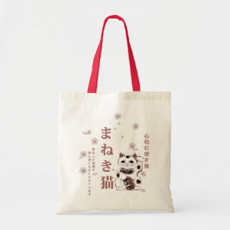 Bolsa Tote Maneki Neko Cherry Blossom