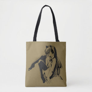 Bolsa Tote Manga, Neko Catgirl Furry Kawaii Loli
