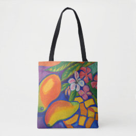 Bolsa Tote Mango ama saco de toques tropicais