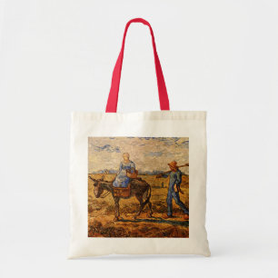 Bolsa Tote Manhã, Casal de Camponeses por Vincent van Gogh