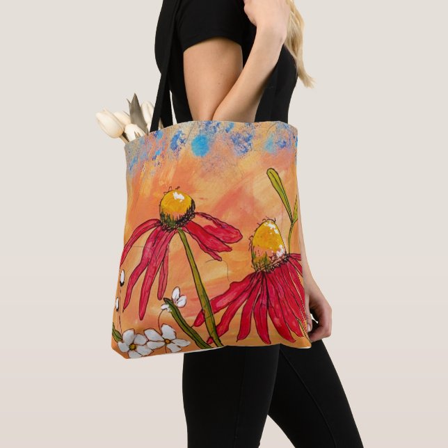 Bolsa Tote Manhã de Flor Silvestre (Close Up)