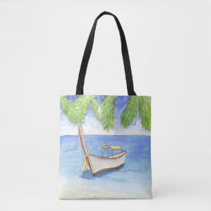 Bolsa Tote Manhã em Bali Watercolor