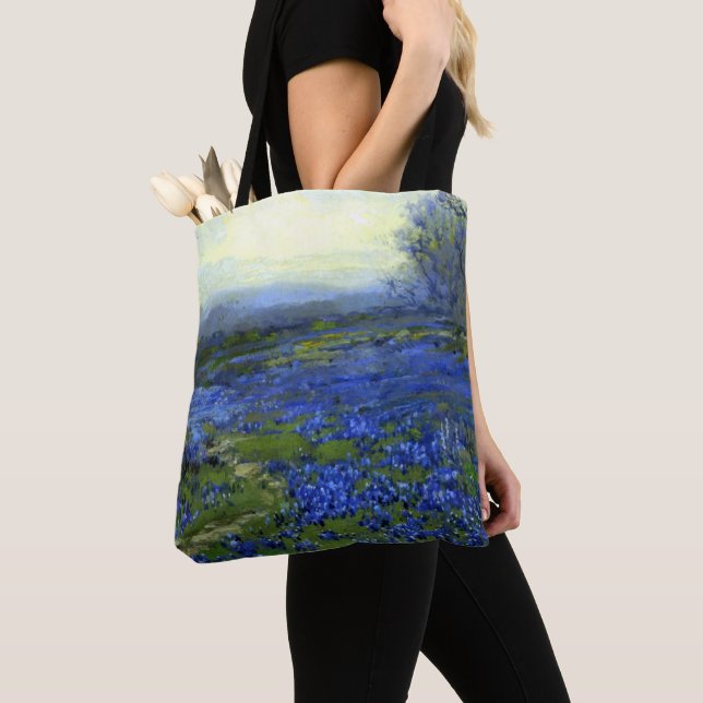 Bolsa Tote Manhã no Bluebonnets (Close Up)