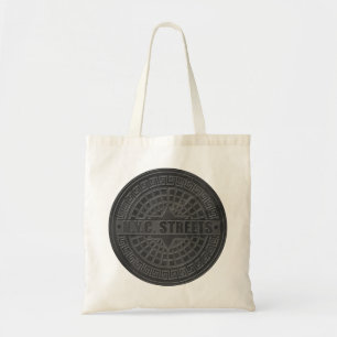 Bolsa Tote Manhole Cobrir Black Marble