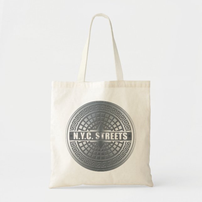 Bolsa Tote Manhole NYC (Frente)