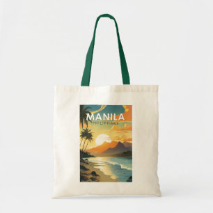 Bolsa Tote Manila Filipinas Viagem Art Vintage