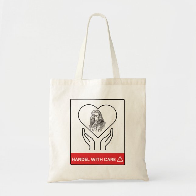 Bolsa Tote MANIPULE COM CUIDADO Compositor de Música Clássica (Frente)
