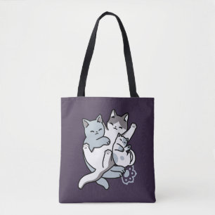 Bolsa Tote Manípulo De Rato - Gatos De Dormir Em Cute