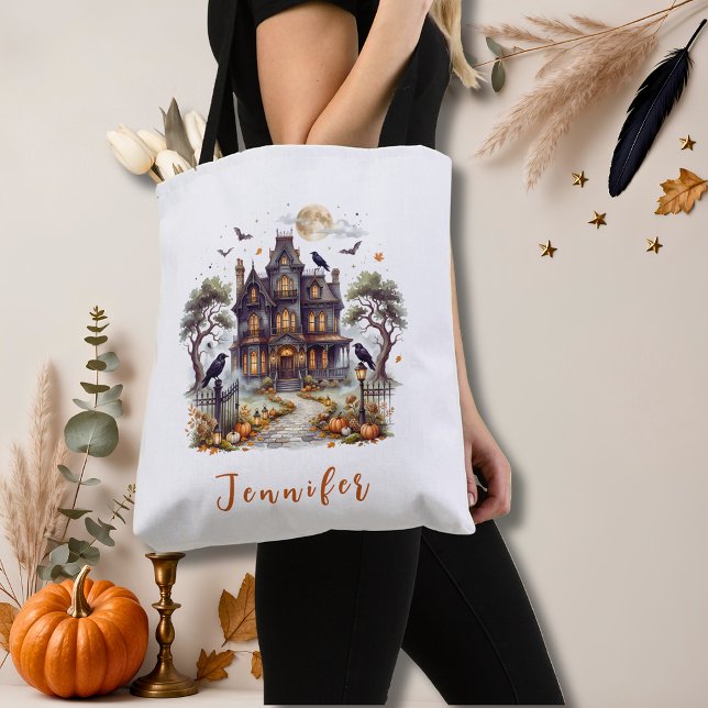 Bolsa Tote Mansão Assombrada Halloween  (Criador carregado)