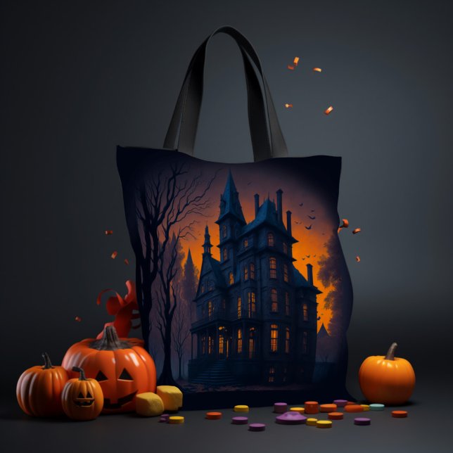 Bolsa Tote Mansão Halloween Assombrada (Criador carregado)