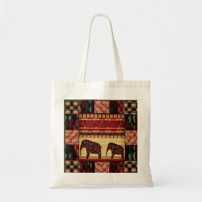 Bolsa Tote manta de retalhos africana (Frente)