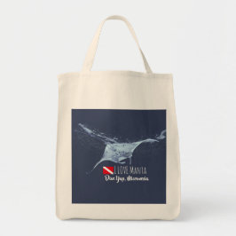 Bolsa Tote Manta ray silhouette