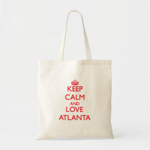 Bolsa Tote Mantenha a calma e ame Atlanta