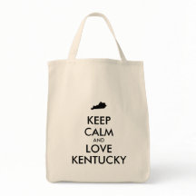 Mantenha a calma e o amor personalizáveis KENTUCKY