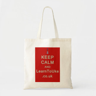 Bolsa Tote Mantenha a calma e o LearnToUke