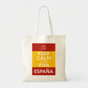 Bolsa Tote Mantenha a Calma e que viva a Espanha