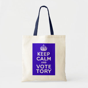 Bolsa Tote Mantenha a calma e vote o ~ Reino Unido político