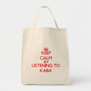 Bolsa Tote Mantenha a calma escutando KABA