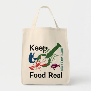 Bolsa Tote Mantenha a Comida Real