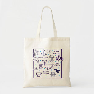 Bolsa Tote Mantenha a mala de tote do Salty WM