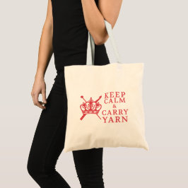 Bolsa Tote Mantenha artesanatos do fio do carregar/logotipo