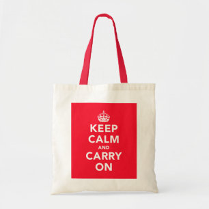 Bolsa Tote Mantenha calmo e continue a sacola