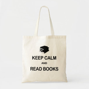 Bolsa Tote Mantenha calmo e leia livros