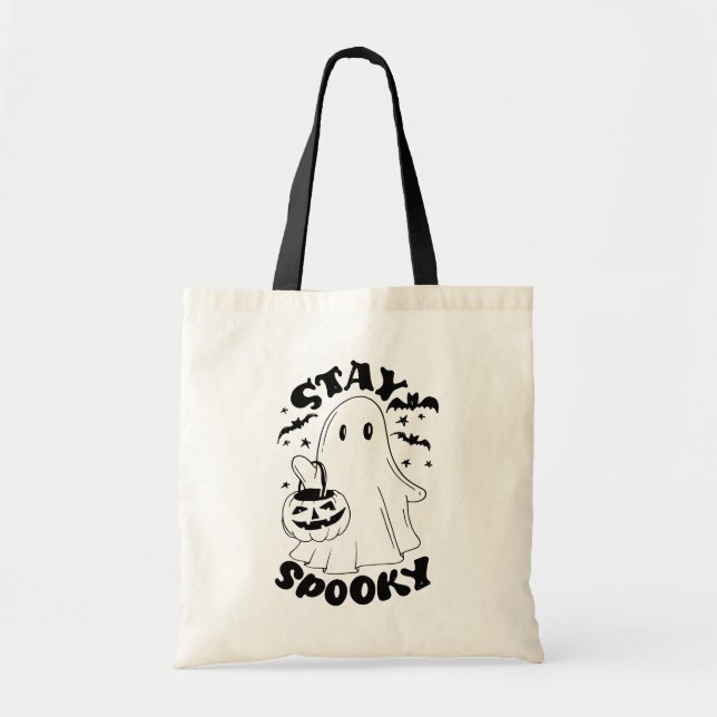 Bolsa Tote Mantenha fantasma fantasma (Frente)