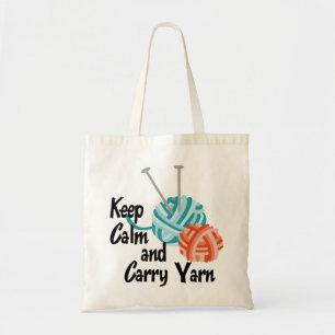Bolsa Tote Mantenha fio calmo e do carregar