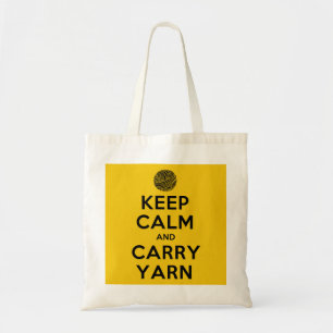 Bolsa Tote Mantenha fio calmo e do carregar