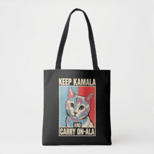 Bolsa Tote Mantenha Kamala e Continue-A-La LA Kamala Harris